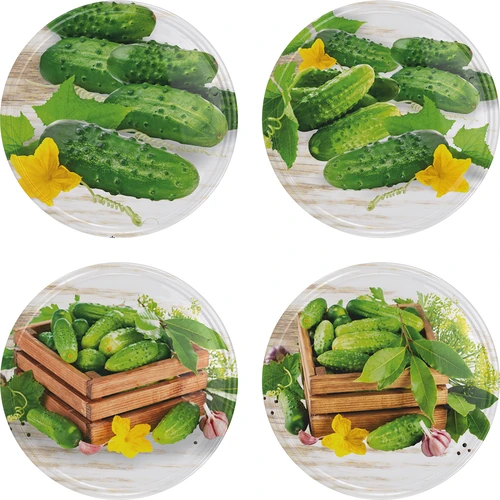 TO Amfora 580 ml befőttesüveg színes csavaros tetővel fi82/6-6 db - 14