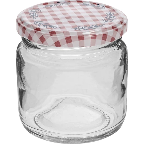 TO befőttes üveg 106 ml, színes csavaros tetővel, fi 53 - 6 db - 2
