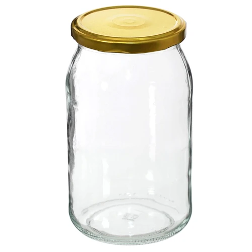 TO befőttesüveg 900 ml, arany színű, fi 82/6-os csavaros tetővel - 6 db - 3