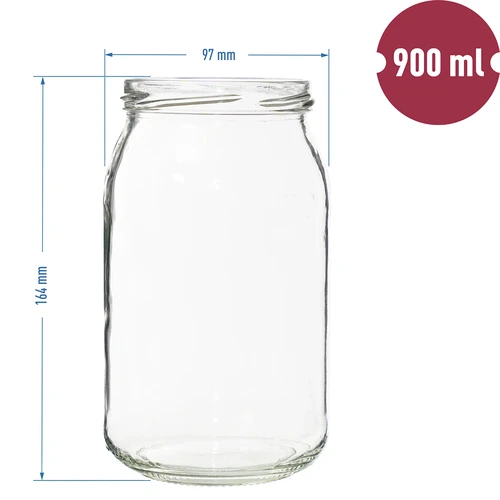 TO befőttesüveg 900ml fi82/6 - 8 db - 6