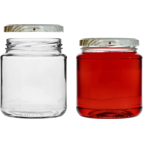 TO befőttesüveg, grubasek 580 ml, színes csavaros tetővel, fi82/6, 6 db - 4