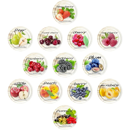 TO befőttesüveg, grubasek 580 ml, színes csavaros tetővel, fi82/6, 6 db - 6