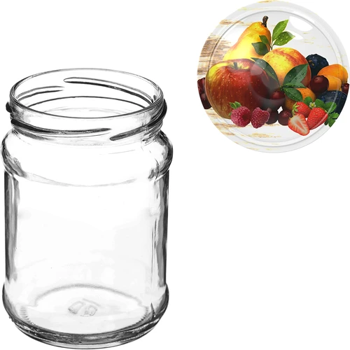 TO Ćwiartka 250 ml befőttesüveg, fi 66 csavaros tetővel - 6 db - 7