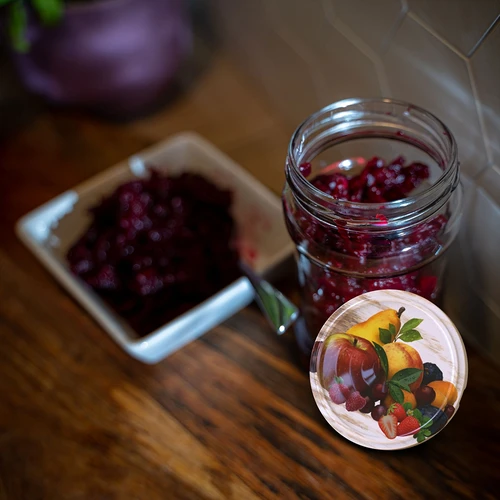 TO Ćwiartka 250 ml befőttesüveg, fi 66 csavaros tetővel - 6 db - 12