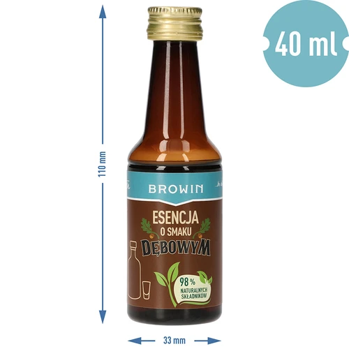 Tölgyes ízű eszencia természetes aromával és kivonattal – 40 ml, 4 literhez - 8