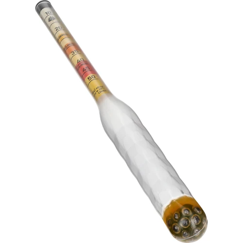 Törhetetlen areométer mézborhoz, próbahengerrel, mérési tartomány 10–50°Blg - 2