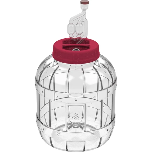 Törhetetlen, többfunkciós erjesztő edény, 5 l