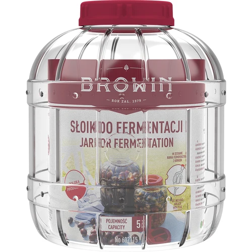Törhetetlen, többfunkciós erjesztő edény, 5 l - 2