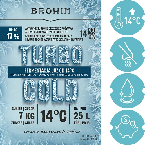 Turbo Cold élesztő 120 g - 5