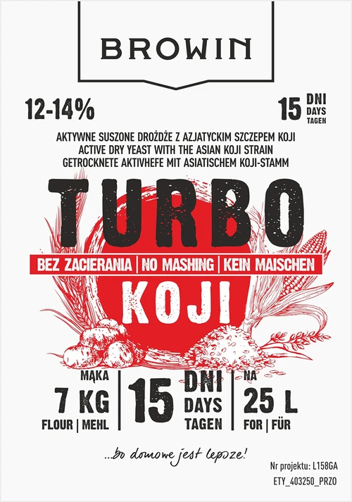 Turbo Koji szeszfőző élesztő, 50 g (cefrézés nélkül!) - 5