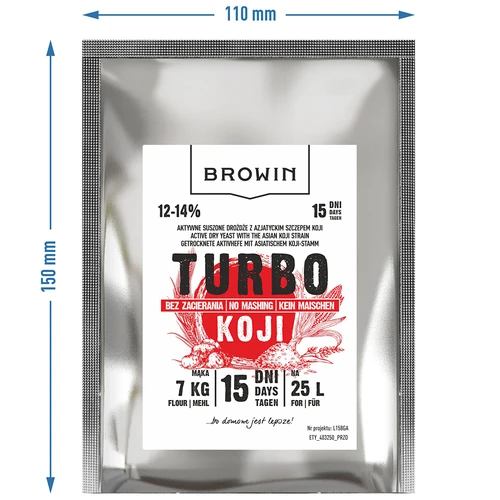 Turbo Koji szeszfőző élesztő, 50 g (cefrézés nélkül!) - 7