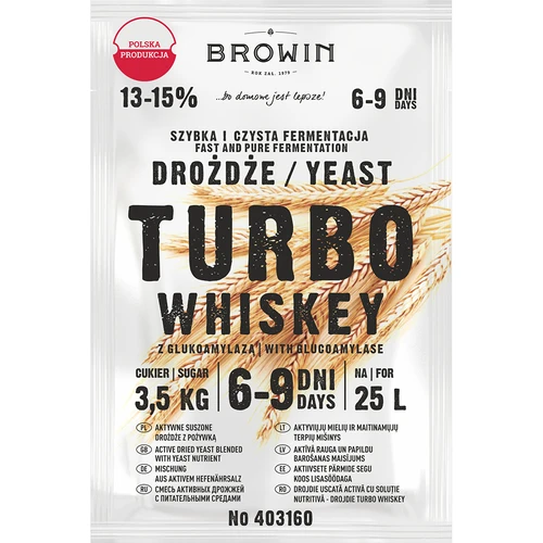 Turbó whiskyélesztő