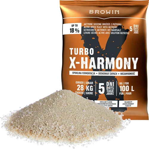 Turbo X-Harmony 18% élesztő, 100 L-hez, 360 g - 3