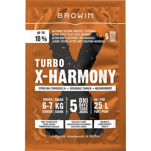Turbo X-Harmony 18% élesztő, 25 L, 138 g