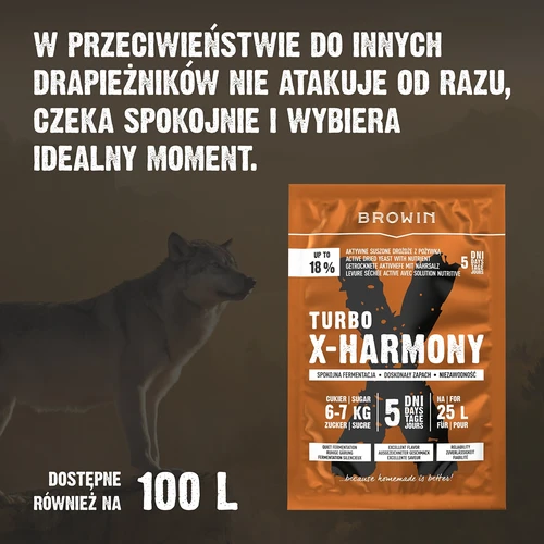 Turbo X-Harmony 18% élesztő, 25 L, 138 g - 7