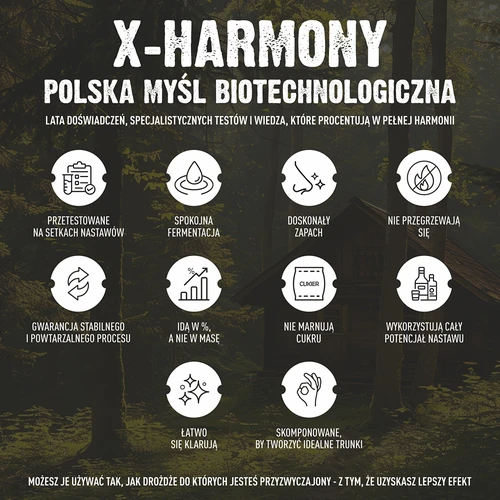 Turbo X-Harmony 18% élesztő, 25 L, 138 g - 8