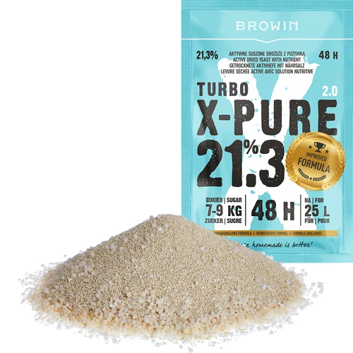 Turbo X-Pure 21,3% turbóélesztő 48h, 25 L - 3