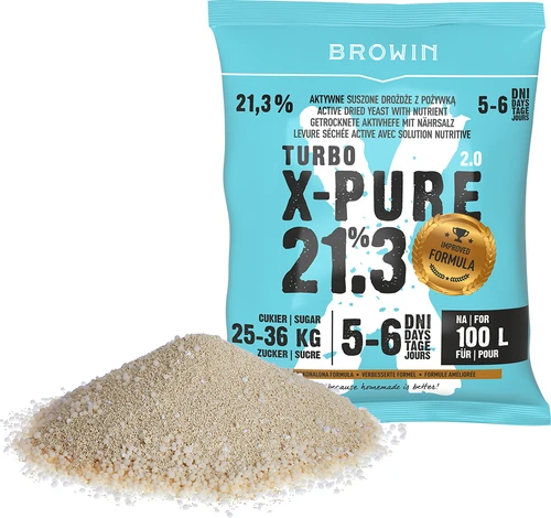 Turbo X-Pure turbóélesztő 21,3%, 100 L - 3