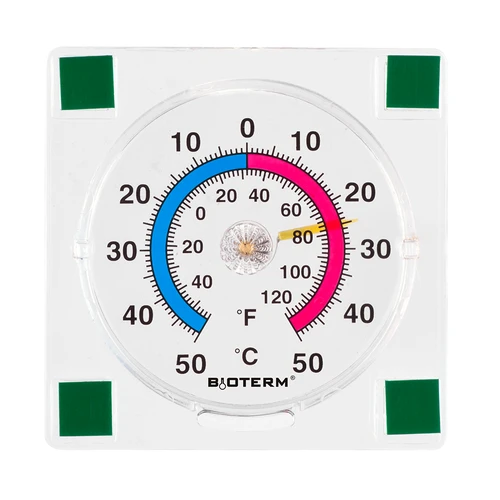 Univerzális, átlátszó, öntapadós hőmérő (-50 °C-tól +50 °C-ig)