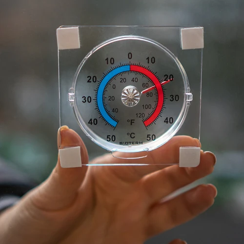 Univerzális, átlátszó, öntapadós hőmérő (-50 °C-tól +50 °C-ig) - 4
