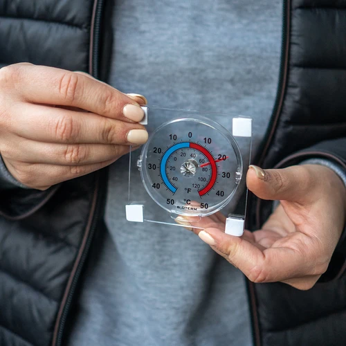 Univerzális, átlátszó, öntapadós hőmérő (-50 °C-tól +50 °C-ig) - 5