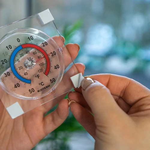Univerzális, átlátszó, öntapadós hőmérő (-50 °C-tól +50 °C-ig) - 6