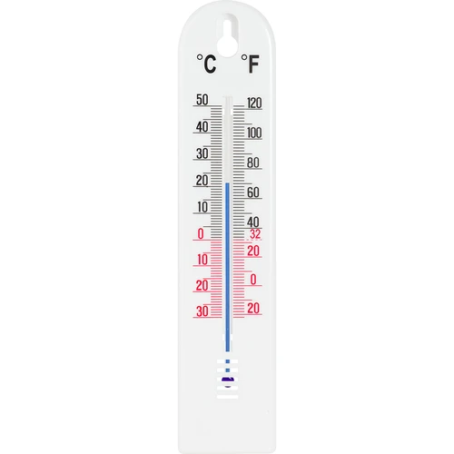 Univerzális fehér hőmérő (-30 °C-tól +50 °C-ig) 20 cm