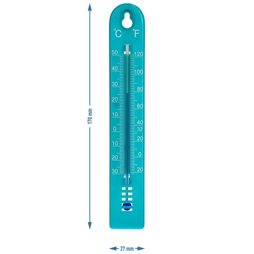 Univerzális hőmérő (-30 – +50 °C), 17 cm, kék - 4