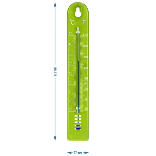 Univerzális hőmérő (-30 – +50 °C), 17 cm, zöld - 4
