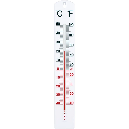 Univerzális hőmérő, fehér (-40 °C-tól +50 °C-ig), 40 cm