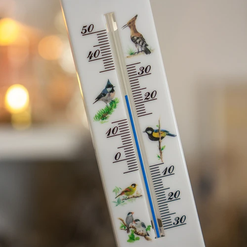Univerzális hőmérő grafikával - madarak (-30 °C-tól +50 °C-ig) 20 cm - 4