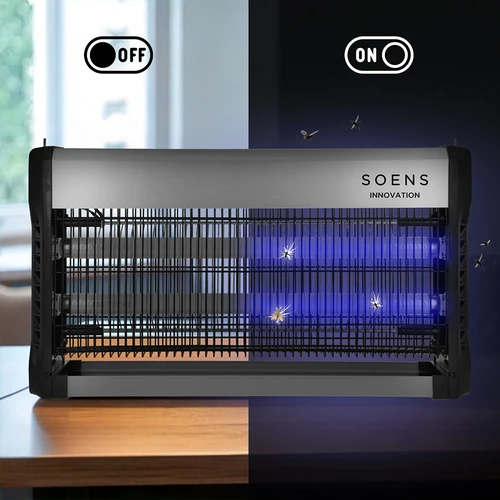 UVA rovarölő lámpa, 40 W, ezüst - 8