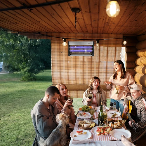 UVA rovarölő lámpa, 40 W, ezüst - 9