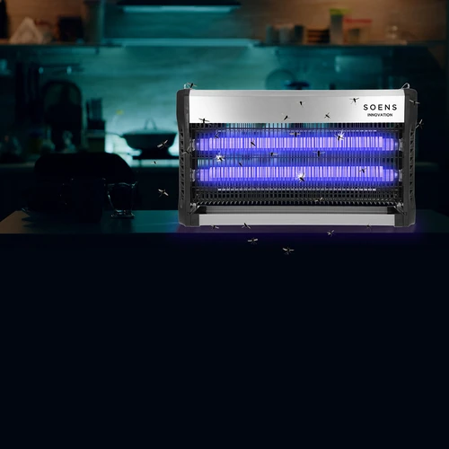 UVA rovarölő lámpa, 40 W, ezüst - 10