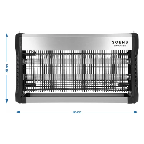 UVA rovarölő lámpa, 40 W, ezüst - 4