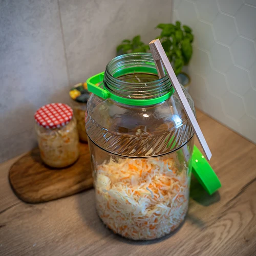 Üveg befőttesüveg 8 L, fogóval - 8