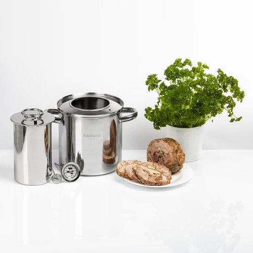 Vízköpenyes készlet – 1,5 kg-os sonkafőző + fazék - 19