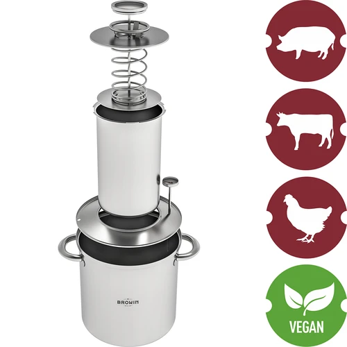 Vízköpenyes készlet – 1,5 kg-os sonkafőző + fazék - 8