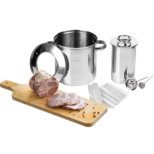 Vízköpenyes készlet – 1,5 kg-os sonkafőző + fazék - 17