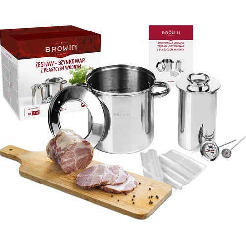 Vízköpenyes készlet – 1,5 kg-os sonkafőző + fazék - 18