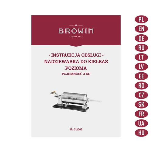 Vízszintes kolbásztöltő 3 kg - 10