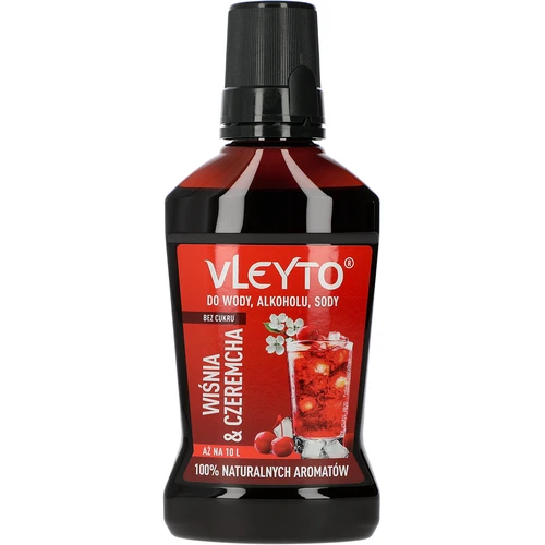 VLEYTO Meggy & Zselnicemeggy – ízesítő esszencia természetes aromákkal, 250 ml