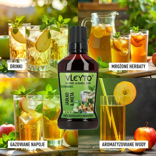 VLEYTO Menta & Alma – természetes aromákkal készült ízesítő esszencia, 250 ml - 7