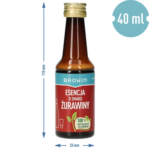 Vörösáfonya ízű esszencia 4 literhez – 40 ml - 8