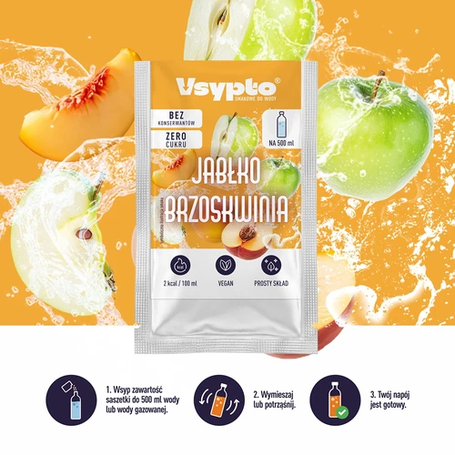 VSYPTO alma–őszibarack ízben, 3 g - 6