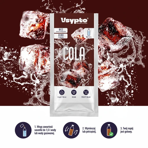 VSYPTO cola ízű - vízhez való ízesítőpor, 9 g - 6