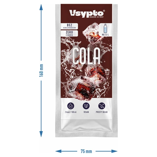 VSYPTO cola ízű - vízhez való ízesítőpor, 9 g - 4