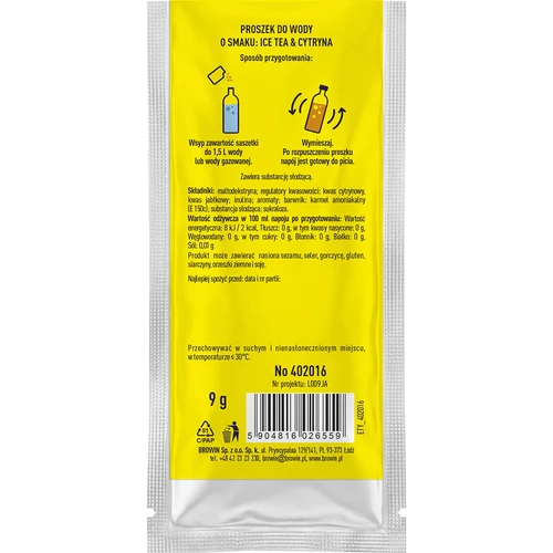 Vsypto Ice Tea Citrom ízű, 9 g - 3