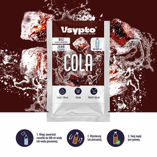 VSYPTO kóla ízű - vízízesítő por, 3 g - 6