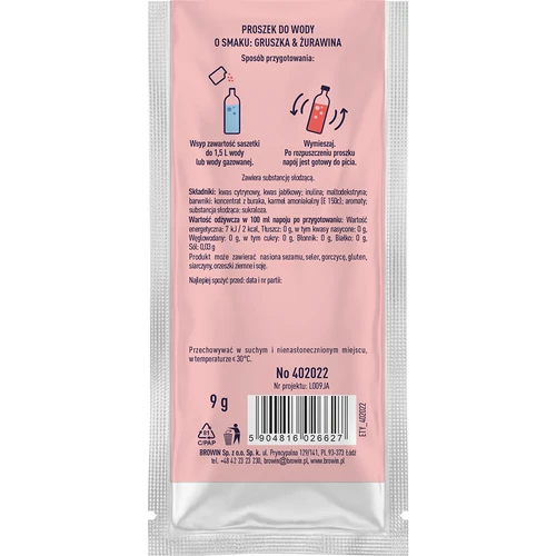 VSYPTO körte–vörösáfonya ízben, 9 g - 3